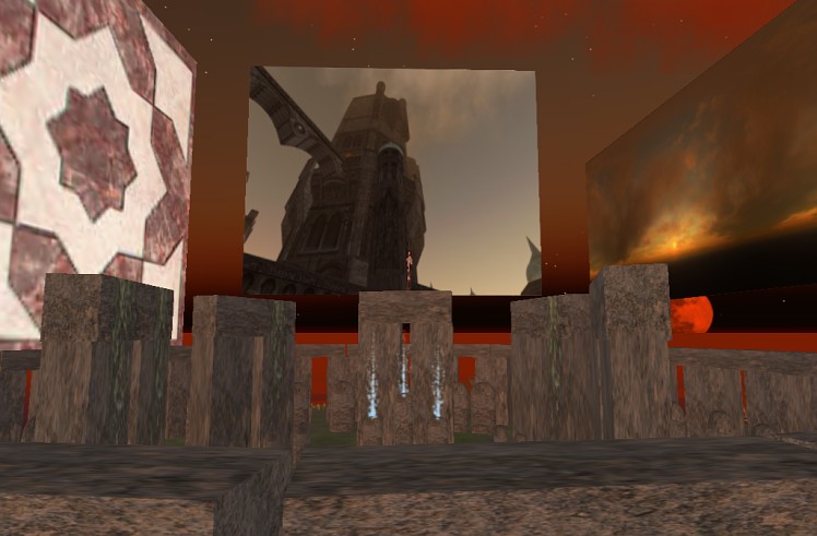 Three MagnaMurals. Screenshot taken at the Discordia sim.